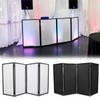ECOTRIC Portable DJ Facade Booth Foldable Cover Screen with White/Black