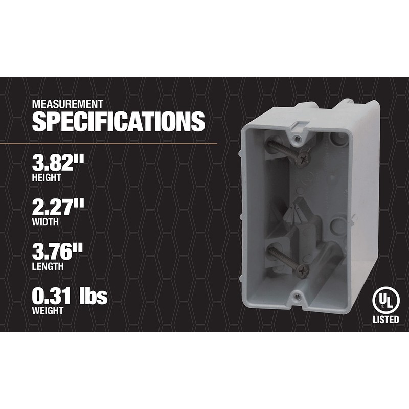 Southwire Electrical Box for Lighting Fixture, 50lb Ceiling Fan and
