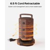 JACKYLED Power Strip Tower Surge Protector with 6.5ft Extension Cord