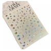 Love Crazy Sticker Pegatina Uñas Nail Art Figuras Tornasol Plantilla