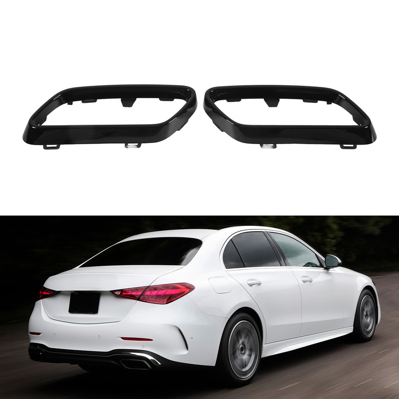 Exhaust Tip Cover Trims Bezel Replacement for Benz C‑Class W206