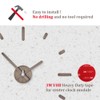 Presentime & Co Large Frameless DIY Wall Clock for Modern