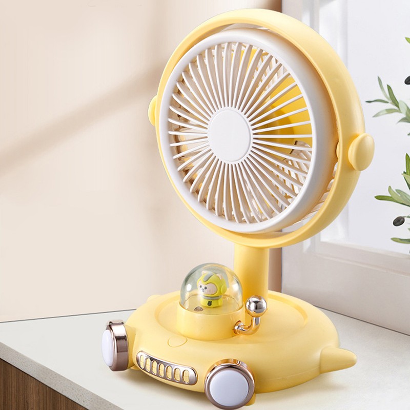 Cute Mini Handheld Fan Small Personal Desk Table Fan 1200mah
