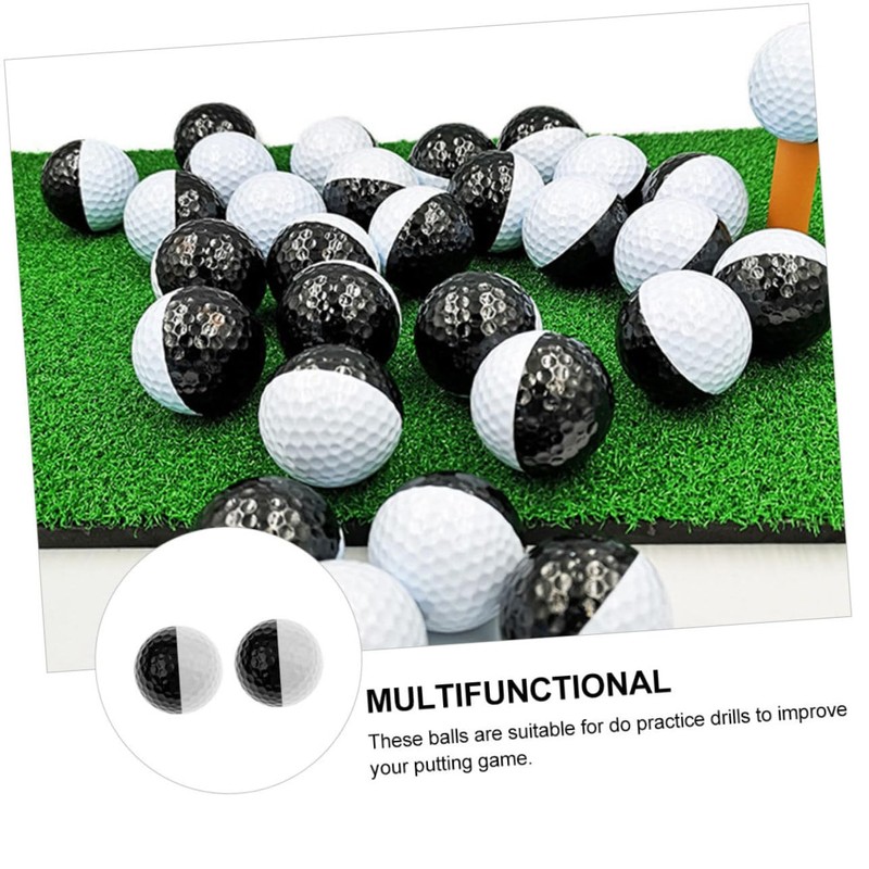 CORHAD 2pcs Golfing Practice Balls Sports Ball Set Double Design