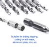 szgate 5PCS Combination Drill Tap Bit Set Screw Tapping Hex
