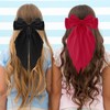 2PCS Silky Satin Big Hair Bows Barrettes, Hair Ribbons Oversized