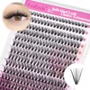 Lash Clusters Extensions 200pcs 30D Individual Cluster Lashes Mixed Tray