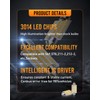 LUYED 569 578 LED Dome Light Bulbs Warm White Non-Polarity
