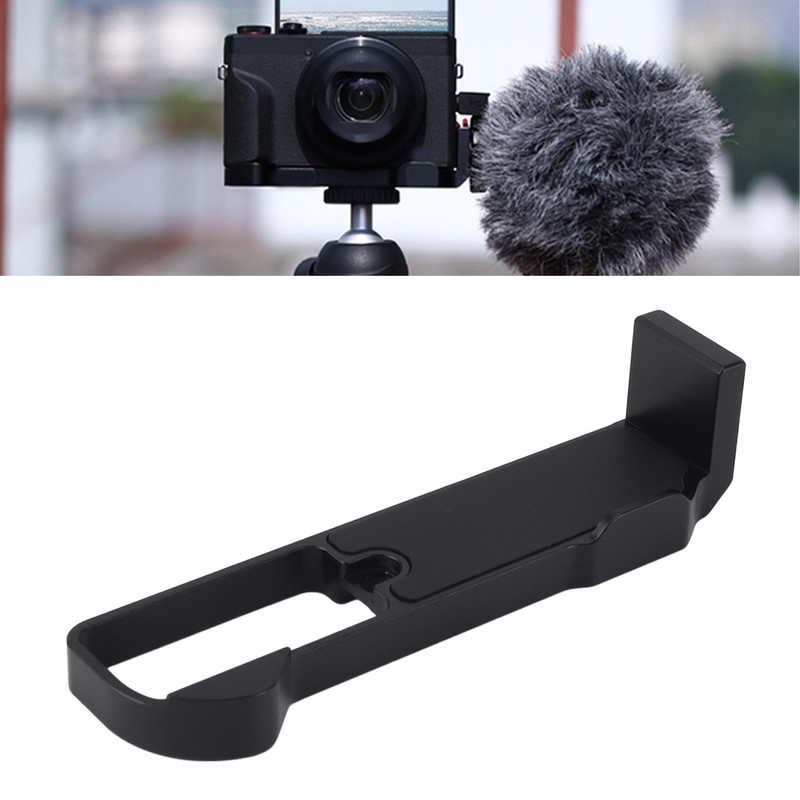 1/4in Thread Quick Release L Bracket Plate Aluminium Alloy Microphone