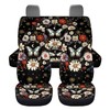Bulopur Butterfly Floral Front and Rear Bench Protector Full Set