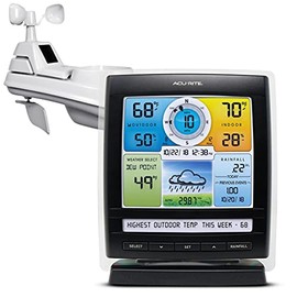 AcuRite Iris (5-in-1) Indoor/Outdoor Wireless Weather Station for Indoor and Outdoor Temperature and Humidity, Wind Speed and Direction, and Rainfall 