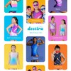 Destira - Maillot de gimnasia con diseño de piña (talla
