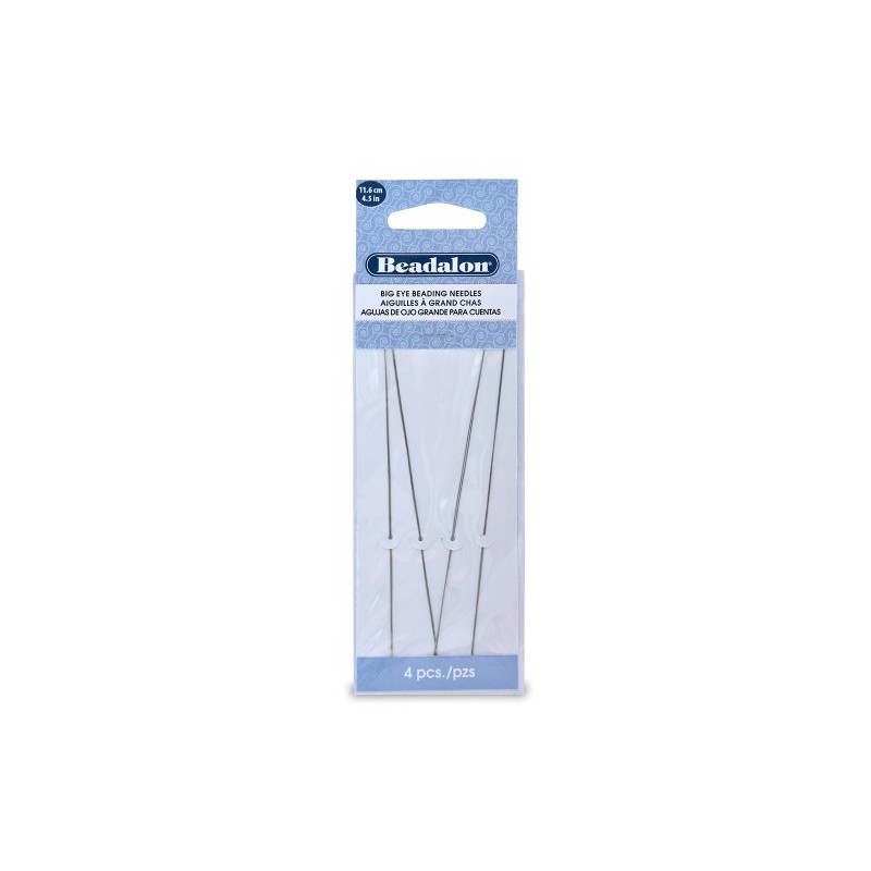 Beadalon Big Eye Needles 4.5-Inch 4 Pieces