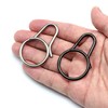 TUNUKE Carabiner Titanium Small Lightweight Key Holder Key Ring No