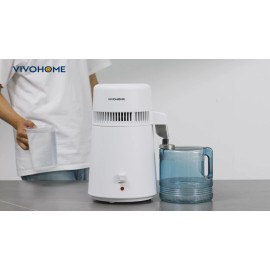 Unbranded 4L Water Distiller Purifier Machine Countertop 750W with Smart Switch 1.0 L/H