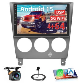[DSP 5G WiFi 4+64G] Hikity Android 15 Car Stereo for Subaru Impreza 2003 2004 2005 2006 Wireless Carplay Android Auto, 9'' IPS Touch Screen Radio Bluetooth Mirror Link GPS SWC FM/RDS/32EQ Backup Cam