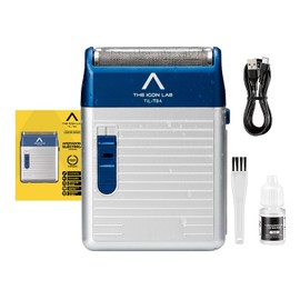 THE ICON LAB | Afeitadora Eléctrica Inalámbrica | Motor 6 200 RPM | 150 Min de Uso | 2 Cuchillas Magnéticas “Panales” | Resistente al Agua | Indicador LED | Carga USB | Máquina de Afeitar para Hombre