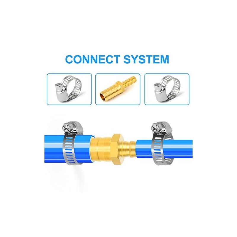 ERGAOBOY 5 Pcs 6 mm x 8 mm Brass Reducing