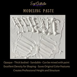 Premium Modeling Paste | Molding Paste | 8 oz | Lightweight Product | Ideal for Artwork and DIY | Perfect Density | by Ezgi Sertcetin
