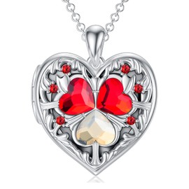 Dorunmo Heart Locket Necklace Jewelry Christmas Gifts for Women friend Her