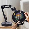 BERYA Embroidery Hoop Stand, Adjustable Embroidery Hoop Holder, Folding Metal