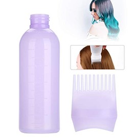 Botella Aplicadora de Tinte para el Cabello con Peine, 160 ml, Botella de Tinte con Escala Graduada, Aplicador de Color y Champú, Herramienta Profesional para Teñido de Raíz y Cabello