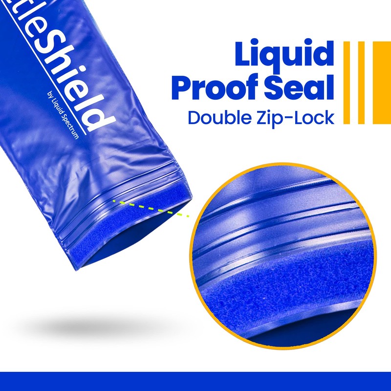Liquid Spectrum 4 Pack Reusable Wine Protector Travel Bag by