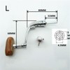 Wood Fishing Reel Handle Knob Crank Handle Folding Carp Reel