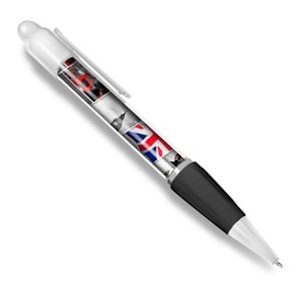 Beautiful and comfortable White Ballpoint Pen(Black Ink) - London Landmark UK Photo Art #21802