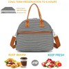FlowFly Insulated Lunch Bag With Shoulder Strap for Women, Men,