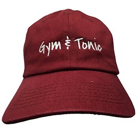 Gym and Tonic - Embroidered (Dad Cap) Polo Style Ball Cap (in (Burgundy)