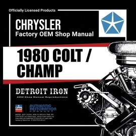 1980 Dodge Colt / Plymouth Champ Shop Manuals & Parts Book Kit