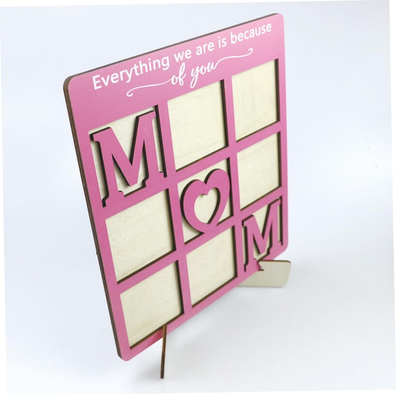 iplusmile Mother's Day Wooden Photo Frame Rustic Tabletop Display for
