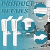 Jetec 12 Pieces Vertical Blinds Valance Clip White Plastic Dust
