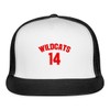Spreadshirt Wildcats Red Logo/East High School Trucker Hat, One Size,