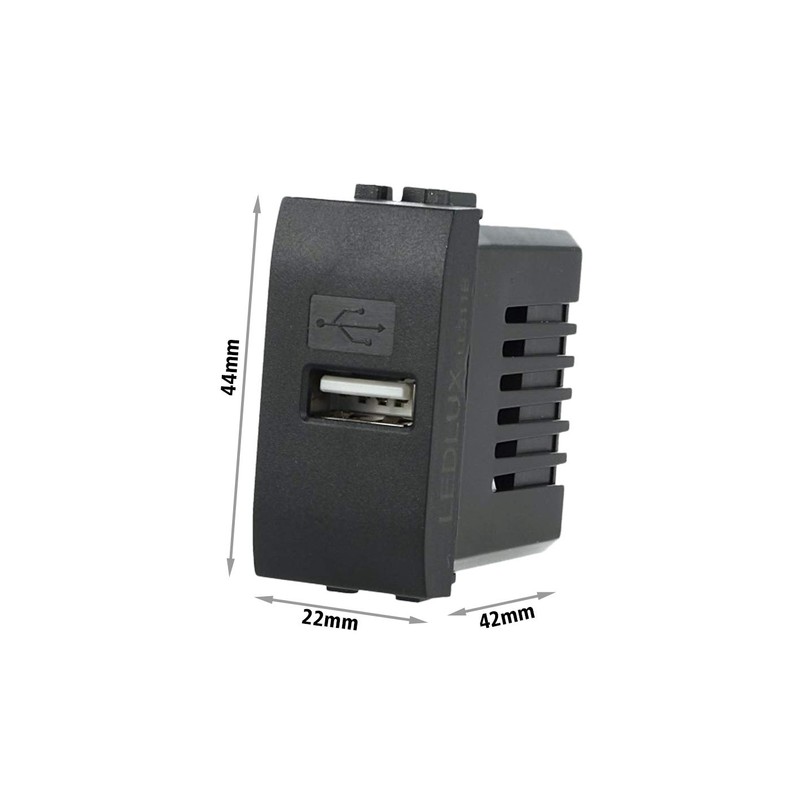 2 USB Charging Modules 5V 2.1A Compatible with Bticino Living