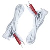 2 pcs Replacement TENS Lead Wire Cable 2.0mm Pin Standard