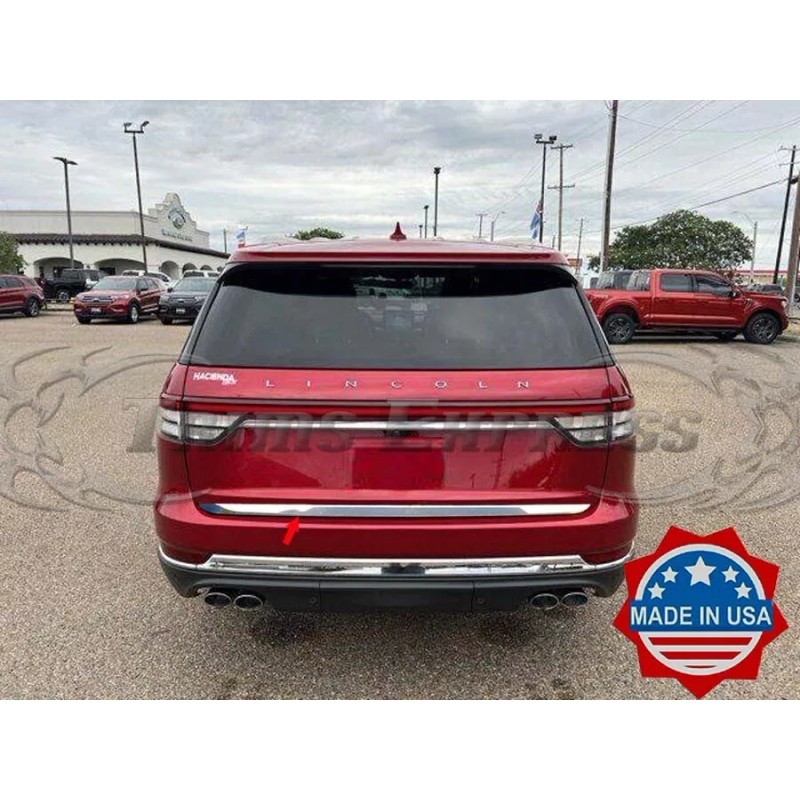 Trims Express fit: 2020-2024 Lincoln Aviator Rear Trunk Lid Bumper
