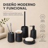 Set de Accesorios para Baño 5 Piezas Diseño Ondas Modernas