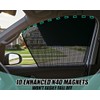 EZTIME Car Window Shades, 2 Pack Magnetic Half Blackout &