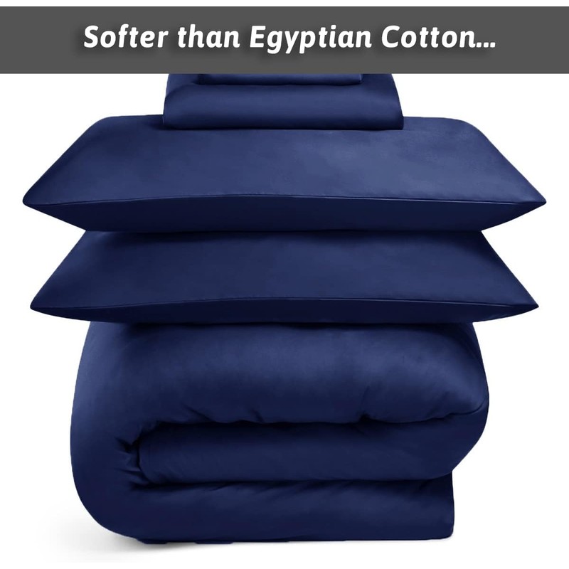 Anti-Allergy Anti-Bacterial Brushed Soft Touch Microfibre Duvet Cover & Pillowcase/s