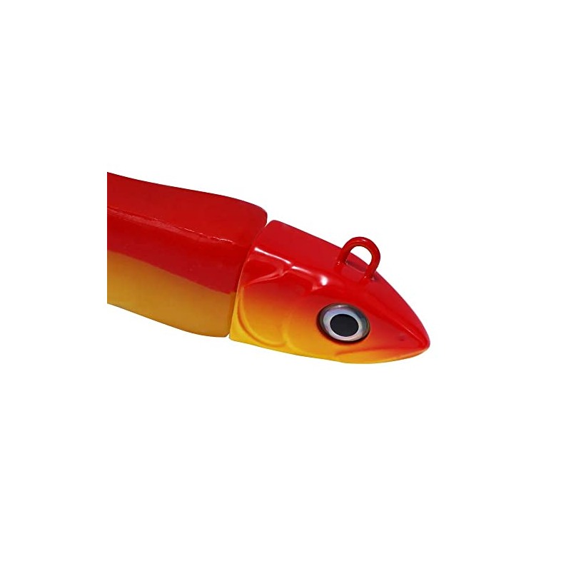 Black minnow lure (7g, Orange Flouro)