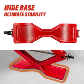 BullsArmor Scissor Jack Kit - 2 Ton (4,400 lbs) - Extra Wide Base - Universal Car Tool Kit with Ratchet & Lug Wrench - All-in-One Portable Emergency Case for Vehicle Lift & Tire Changes