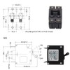 T Tocas Double Pole 15 Amp AC/DC Toggle Magnetic Circuit
