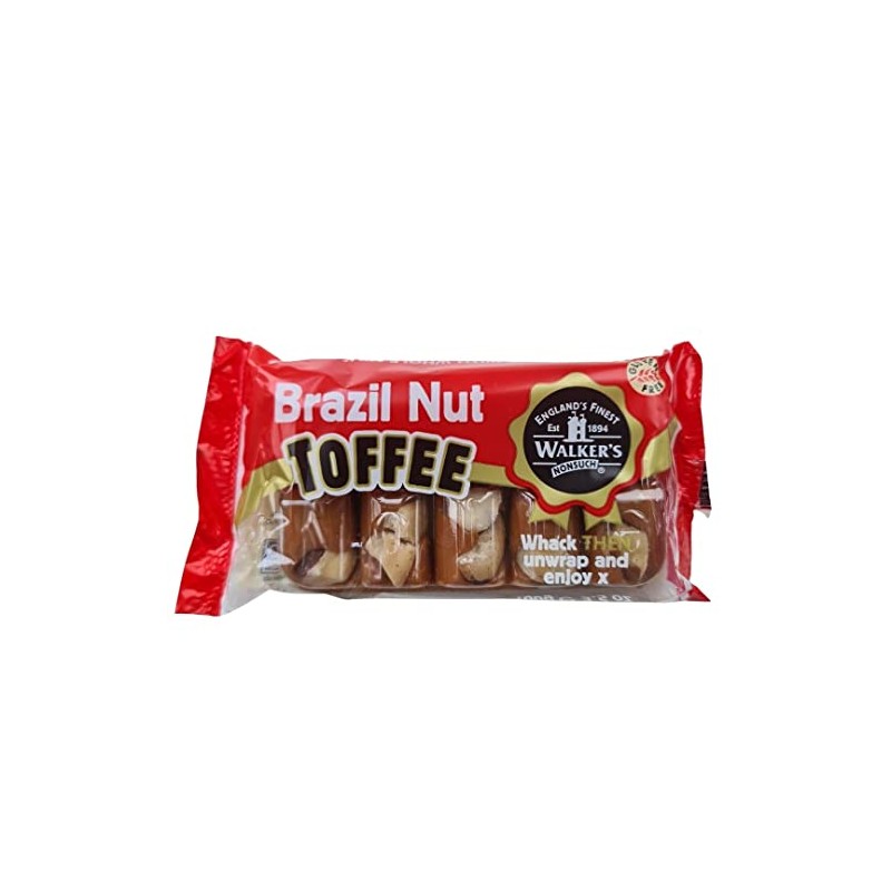 Walker's Nonsuch Brazil Nut Toffee 100g - pack of 2