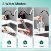 CREA Kitchen Sink Faucet,Pull Down Kitchen Faucets with Sprayer 3