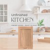 ONESTOCK 14.75W x 23H Unfinished Oak Kitchen Cabinet Door Replacement,