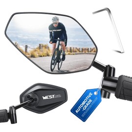 West Biking Espejo de bicicleta – Espejo retrovisor estable para bicicleta