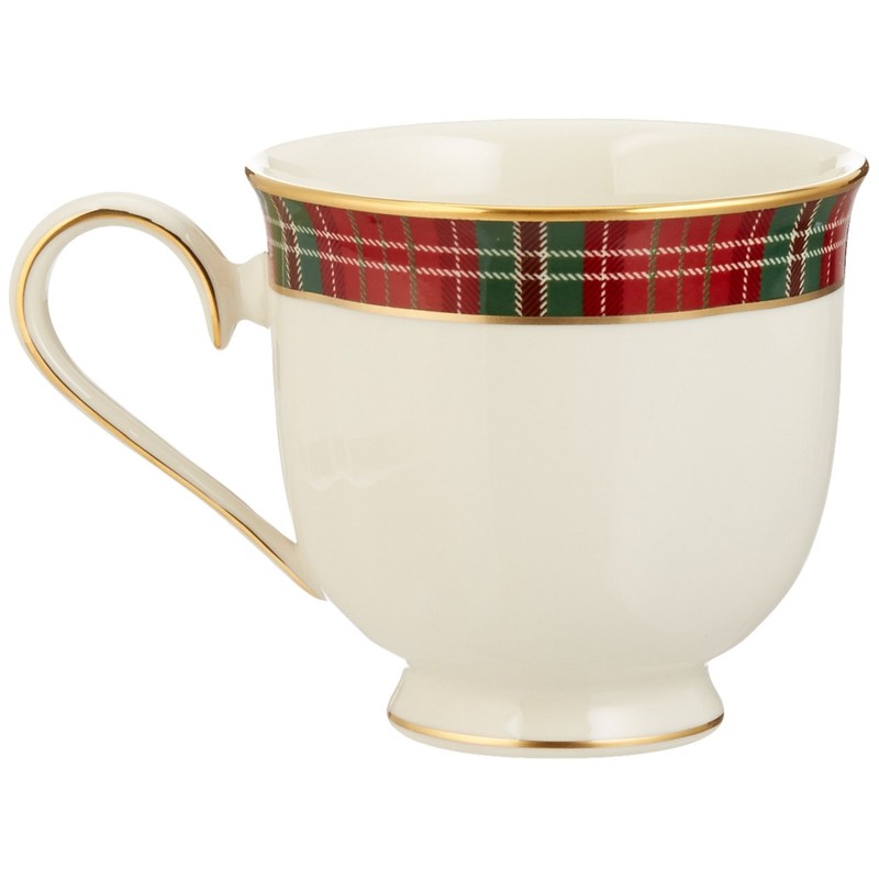 Lenox Winter Greetings Plaid Cup