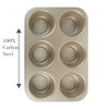 Kitchen Details Pro Series 6 Cup Muffin Pan with Diamond